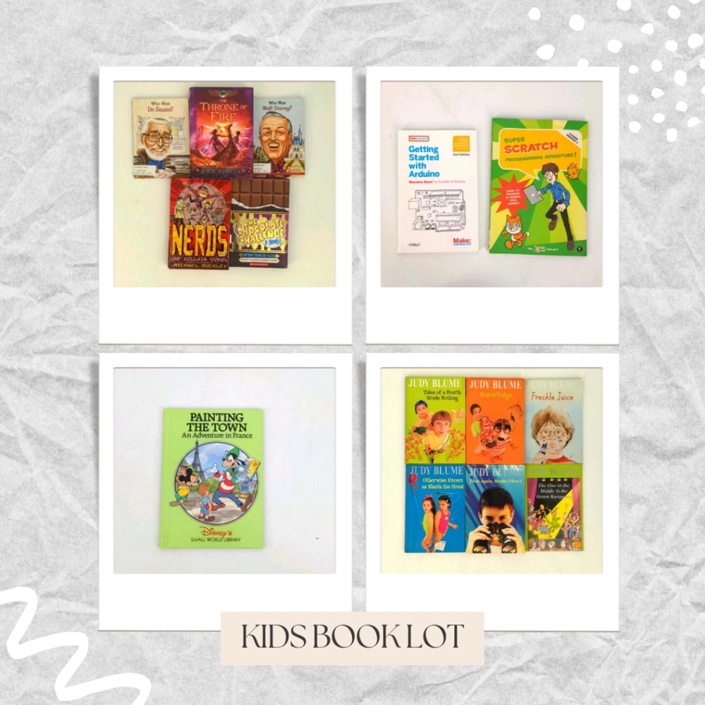 14 Kids Book Lot Disney Who Was Seuss Judy Blume Coding Summer Reading